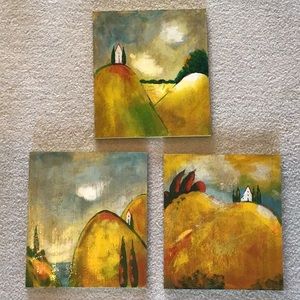 Three Janet Weed Beaver paintings for SLAH